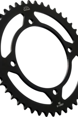 Rechtstreeks Van De Fabrikant JT SPROCKETS - REAR STEEL 45T BL, 520 - Sprockets - BLACK ZINC FINISH